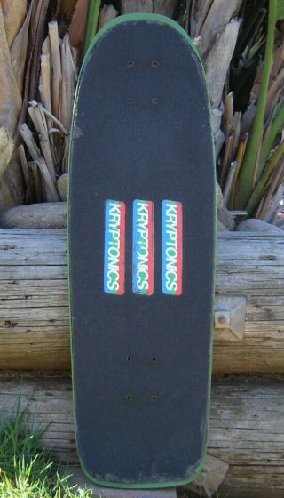 Vintage Kryptonics Tri - Logo Foam Core Skateboard Deck Kryptonic