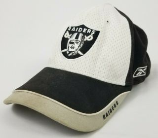 Vintage Reebok Oakland Raiders Adjustable Hat Cap Nfl
