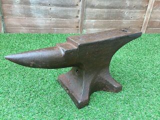 Rare Antique 18.  5 " Anvil Peter Wright Warranted Solid 61 (28kg) Barn Find