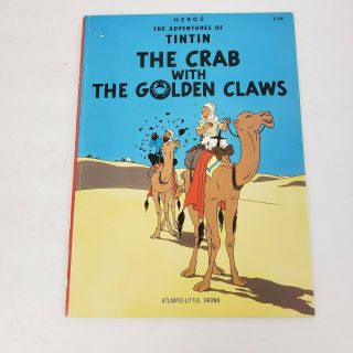 Vtg Tintin Crab With The Golden Claws The Adventures Of Tintin Herge Comic Book