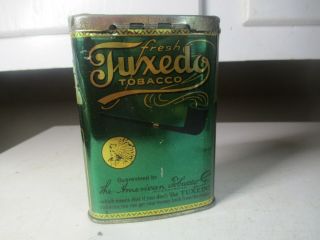 Vintage TUXEDO POCKET Tobacco Tin Advertising GREAT GRAPHICS 2