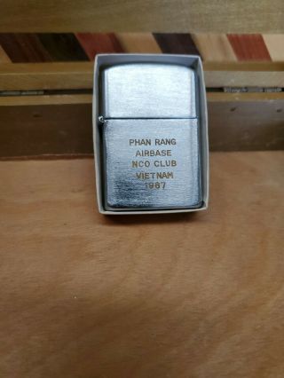 Vintage Lighter Phan Rang Airbase Nco Club Vietnam 1967