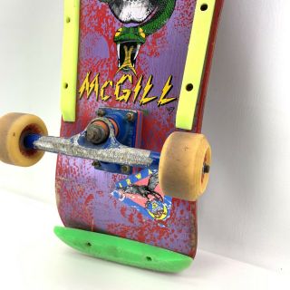 Vintage 1980’s Powell Peralta Mike McGill SKULL SNAKE Rare Skateboard 3