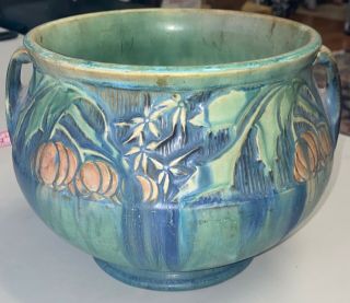 Antique Roseville Pottery Baneda 8 " Jardiniere Vase Estate Find