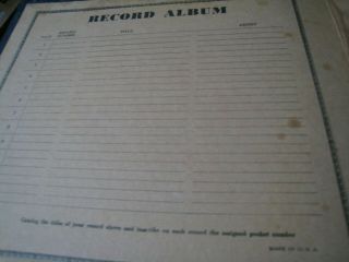 Vintage 78 RPM Record Storage Book Album holds 12 10 