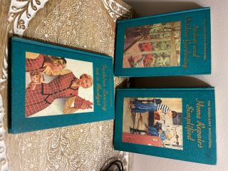 Vintage Set Of 3 Books - 1952’ The Homemakers Encyclopedia