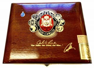 Arturo Fuente Don Carlos Empty Cigar Box,  No Cigars