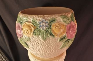 ROSEVILLE ART POTTERY ANTIQUE 1917 ROZANE Jardiniere & Stand,  VERY RARE 2
