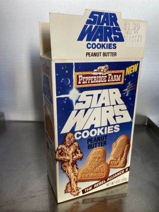 Vintage Star Wars 1983 Pepperidge Farm Star Wars Coolies Peanut Butter Box