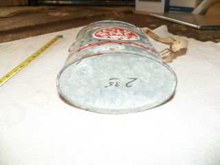 Antique Old Pal Minnow Live Bait Bucket Metal Tin Vintage Fishing Gear 2