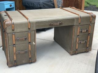 Tom Richards Antique Travel Trunk Desk (timothy Oulton/restoration Hardware)