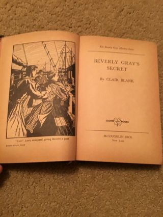 Vintage Beverly Gray’s Secret by Clair Blank 1951 A Beverly Gray Mystery 21 3
