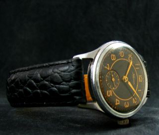 KAMA BLACK Vintage 1957 Soviet Post - WWII Wristwatch Anti - shock Dust - proof 3