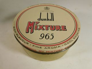 Vintage Dunhill My Mixture 965 Tobacco Tin,  4 Oz. ,  Made In England