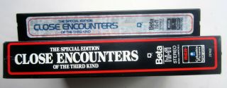 Vintage Betamax - Close Encounters Of The Third Kind Special Ed.  BETA movie tape 3