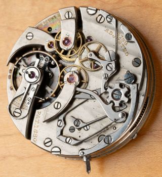 Antique CH Meylan Split Seconds Chronograph Pocket Watch Movement 3