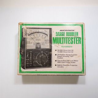 Functioning Vintage Micronta Multitester Range Doubler 43 Ranges No.  22 - 204b