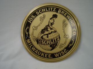 Vintage Joseph Schlitz Brewing Co.  Serving Tray Beer