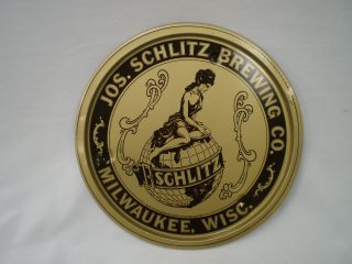 Vintage Joseph Schlitz Brewing Co.  Serving Tray Beer 2