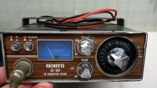 Vintage Robyn Cb Transceiver 23 Channels Model Sx - 007 5watts W/mic