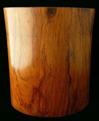 CHINESE ANTIQUE LATE QING DYNASTY? HUANGHUALI WOODEN BRUSH POT 3