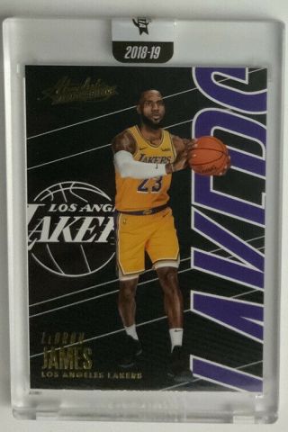2018 - 19 Absolute Memorabilia Uncirculated Lebron James 1st Lakers