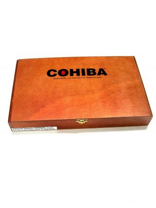 Great - Looking Dovetailed 1¾ X 7½ X 12 - Inch Cohiba Toro Cigar Box W/ Metal Hinges