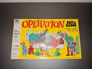 Vintage 1965 Operation Board Skill Game By Milton Bradley
