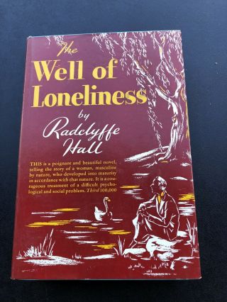 The Well Of Loneliness.  Radclyffe Hall.  Vintage,  Hardcover Book,  Cpr 1928.