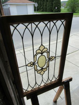 Antique Stained Glass Window 25 X 37 Architectural Salvage
