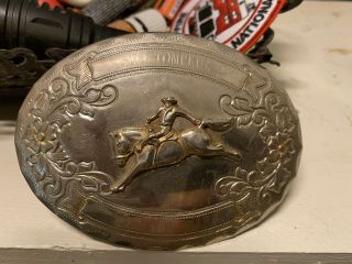 Vintage Rodeo Trophy Buckle 1940’s Idaho Champion.