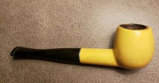 Vintage Dr.  Grabow Yellow Color Duke Apple Tobacco Smoking Pipe.  Ajustomatic.