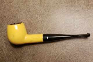 Vintage Dr.  Grabow YELLOW COLOR DUKE Apple Tobacco Smoking Pipe.  Ajustomatic. 2