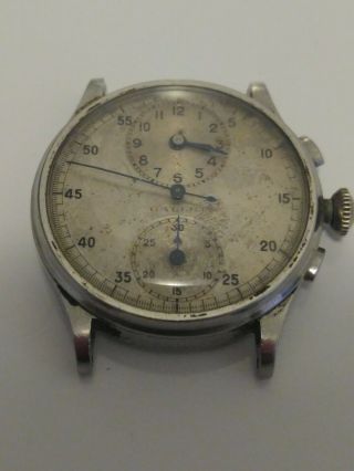 Vintage Chronograph Gallet Multichron Regulator.  (parts)