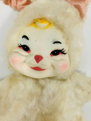 The Rushton Company Vintage Antique Rubber Face Bunny Rabbit Plush Stuffed Rare 2