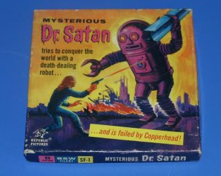 Vintage 8mm B&w Silent Sf - 1 Film Mysterious Dr.  Satan By Republic Pictures Robot