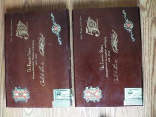 2 X A.  Fuente Opus X Keeper Of The Flame 50th Anniversary Empty Cigar Box 5