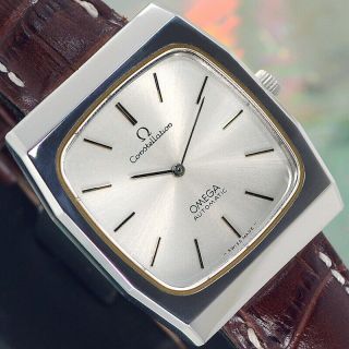 Swiss Vintage Omega Constellation Automatic Silver Dial Analog Dress Men 