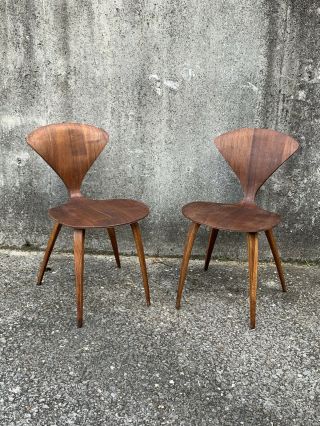 Norman Cherner Plycraft Chairs,  Pair