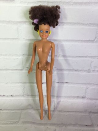 Vtg Totsy African American 12in Doll Nude 80s Collectible Barbie Clone 1987