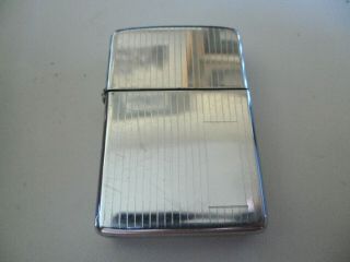 Zippo Lighter Vertical Lines Stripes Polished Chrome 1984 \\\ \\\ Very Good Cond