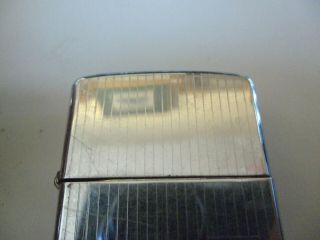 ZIPPO LIGHTER VERTICAL LINES STRIPES POLISHED CHROME 1984 \\\ \\\ VERY GOOD COND 2