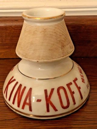 Vintage Porcelain Kina - Koff French Advertising Match Holder Striker
