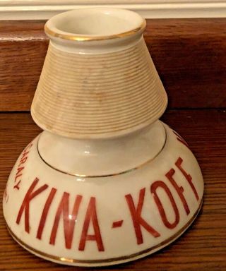 Vintage Porcelain Kina - Koff French Advertising Match Holder Striker 3