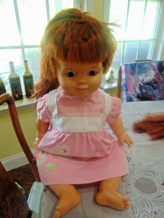 Baby Crissy Large 23 " Red Growing Hair Chrissy 2nd Release Ideal Vintage 1972