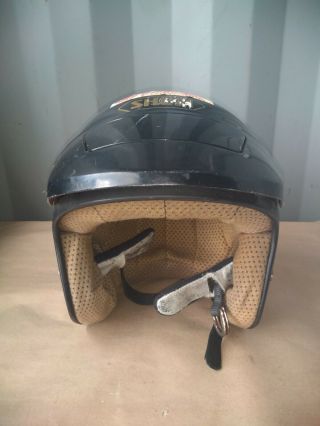 Vintage Shoei Rj - 101v Motorcycle Helmet Black Snell M90 Dot Xs 6 5/8 - 6 3/4
