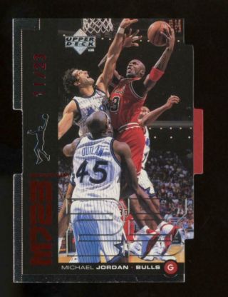 1998 Upper Deck Quantum Die Cut Mj23 M5 Michael Jordan 11/23