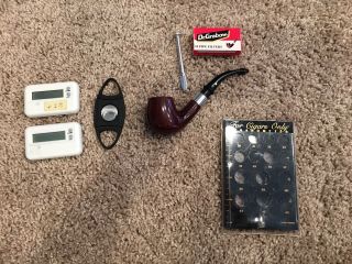 Pipe/cigar Accessories 2 Hygrometers,  Cutter,  Dr.  Grabow Pipe Cigarometer Sizer