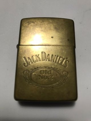 Zippo 1995 Brass Jack Daniels Old No7 Engraved