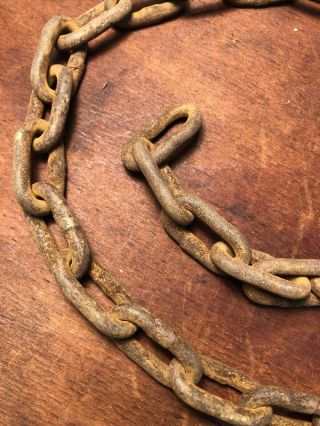 Vintage Heavy Link Chain Industrial 30 